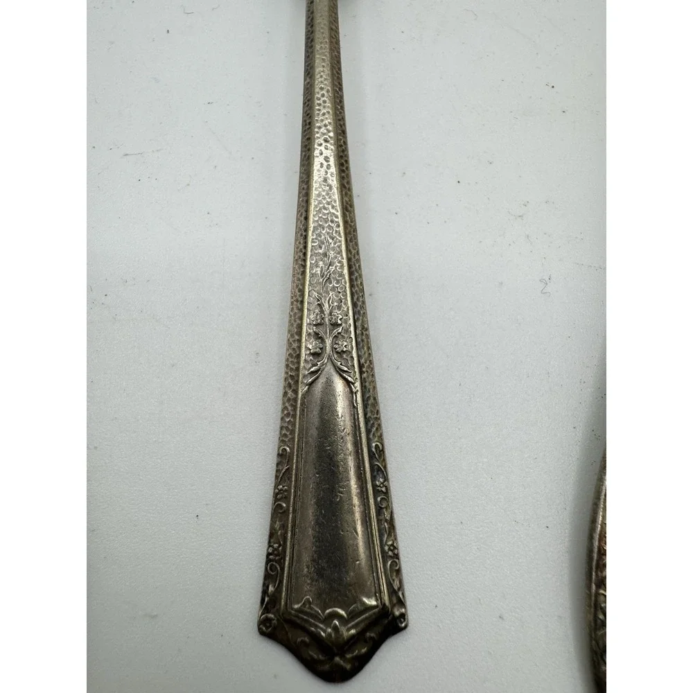 Vintage Puritan Silver Co Silver Seal Plated Spoons Set of 3 Soup Sugar Shell